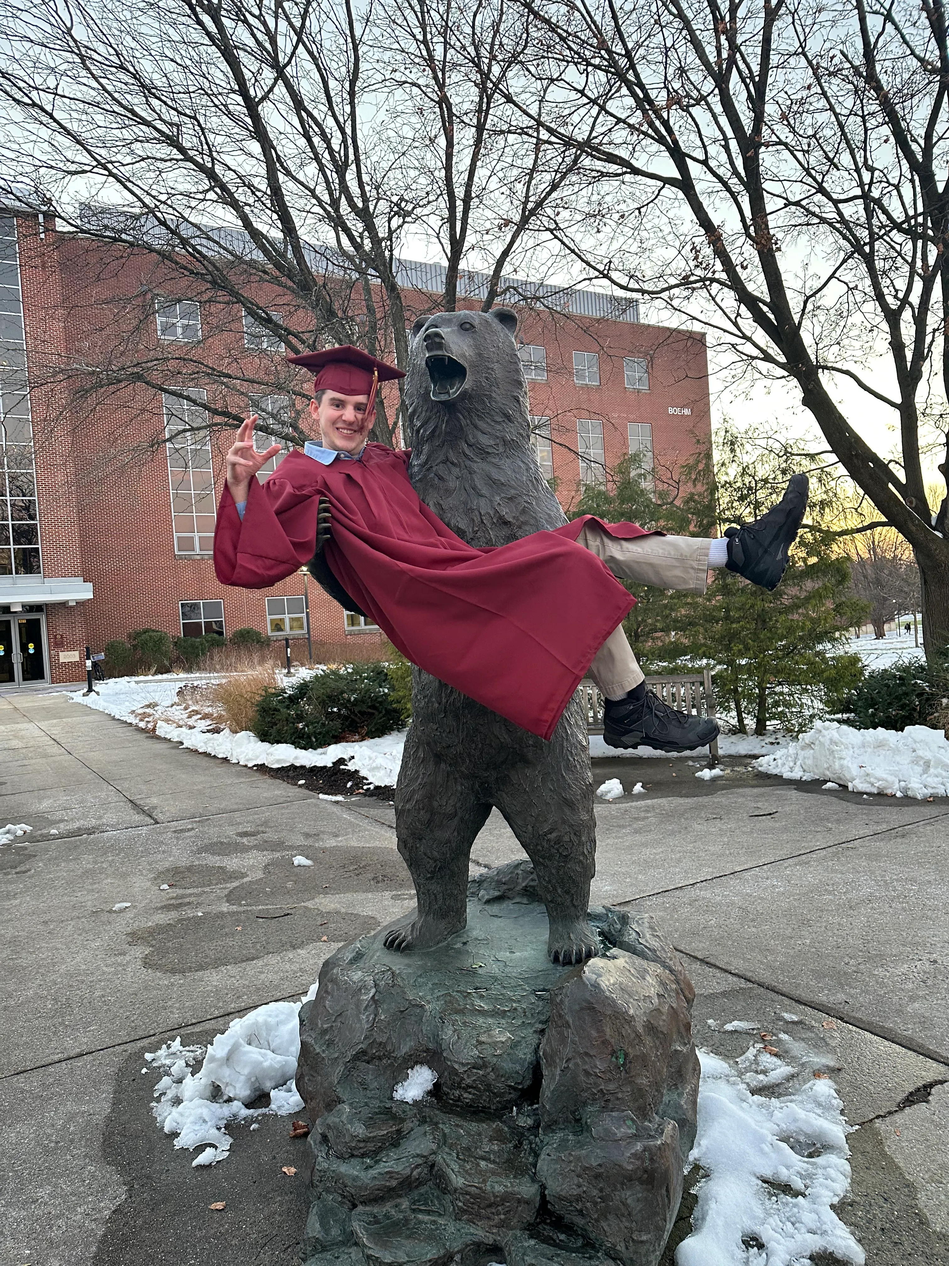 Gavin Hungaski at graduation